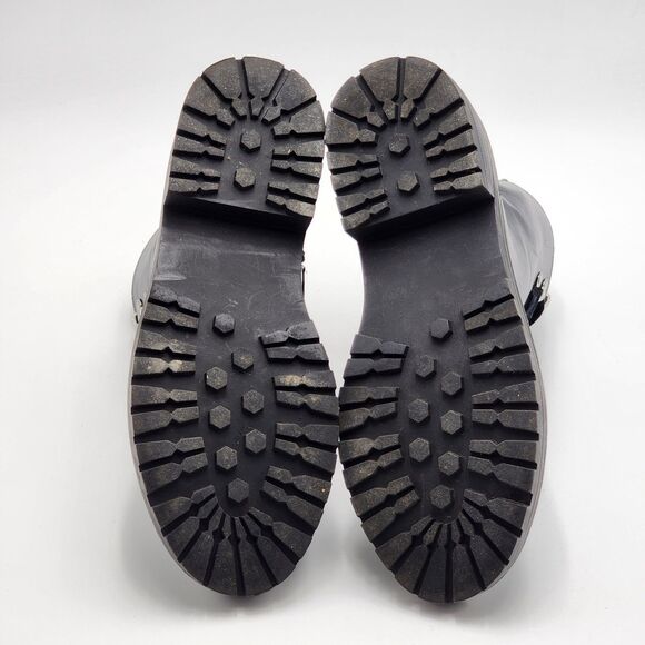 Madden Girl Alicee Black Mid-Calf Combat Boots Size 8.5 - Picture 7 of 10